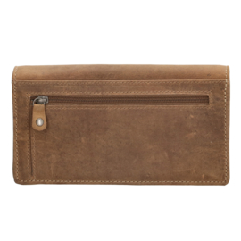Hide & Stitches Idaho portemonnee bruin