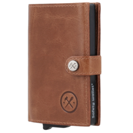 Hide & Stitches Porto safety wallet bruin