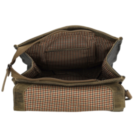 Hide & Stitches Himalaya rugtas olijfgroen