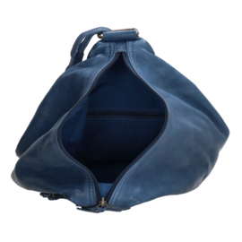 Hide & Stitches Paint Rock rugtas jeans blauw