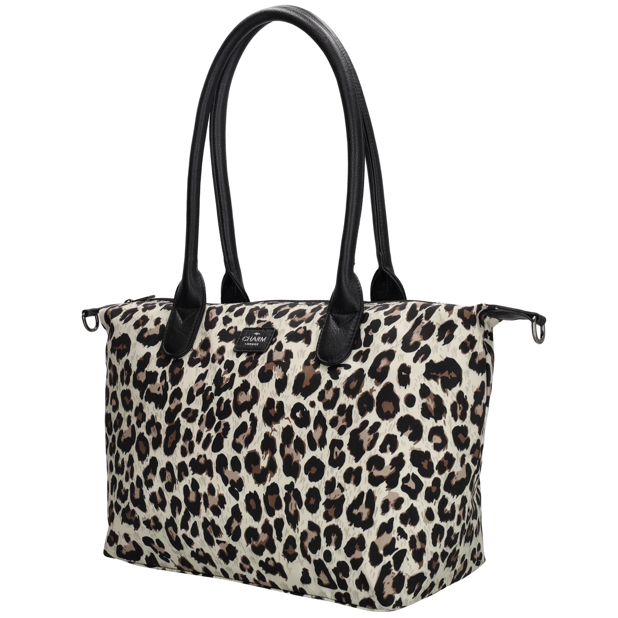 Charm London Buckingham handtas luipaard beige