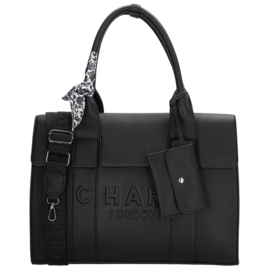 Charm London Bond laptoptas zwart