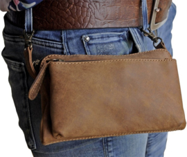 Leather Design schoudertas hunter