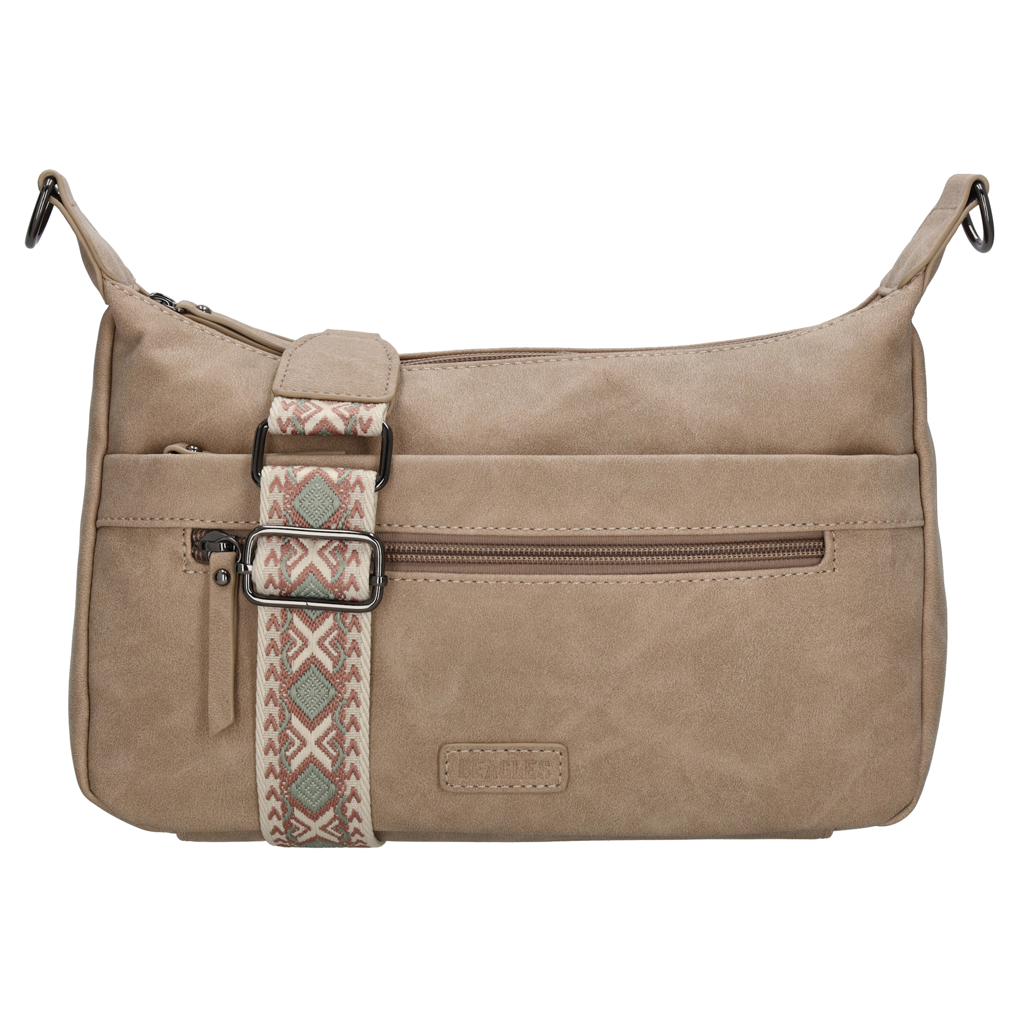 Beagles Malaga schoudertas licht taupe
