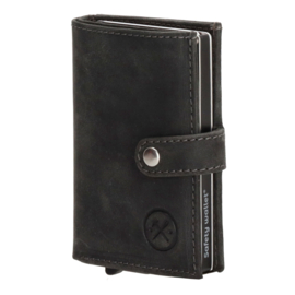 Hide & Stitches Idaho safety wallet zwart