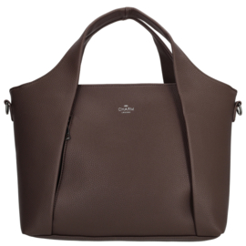 Charm London Mulberry street handtas donker bruin
