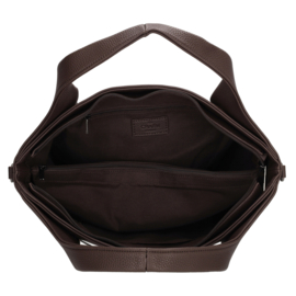 Charm London Mulberry street handtas donker bruin