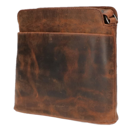 Leather Design schoudertas bruin