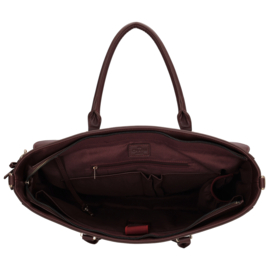 Charm London Cambridge laptoptas bordeaux