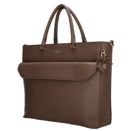 Charm London Cambridge laptoptas mokka