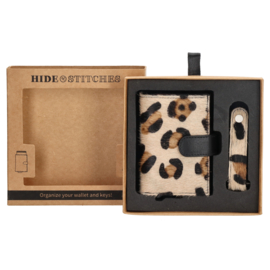 Hide & Stitches Wallowa safety wallet luipaard
