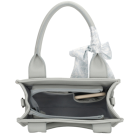 Charm London bond handtas natuur licht blauw