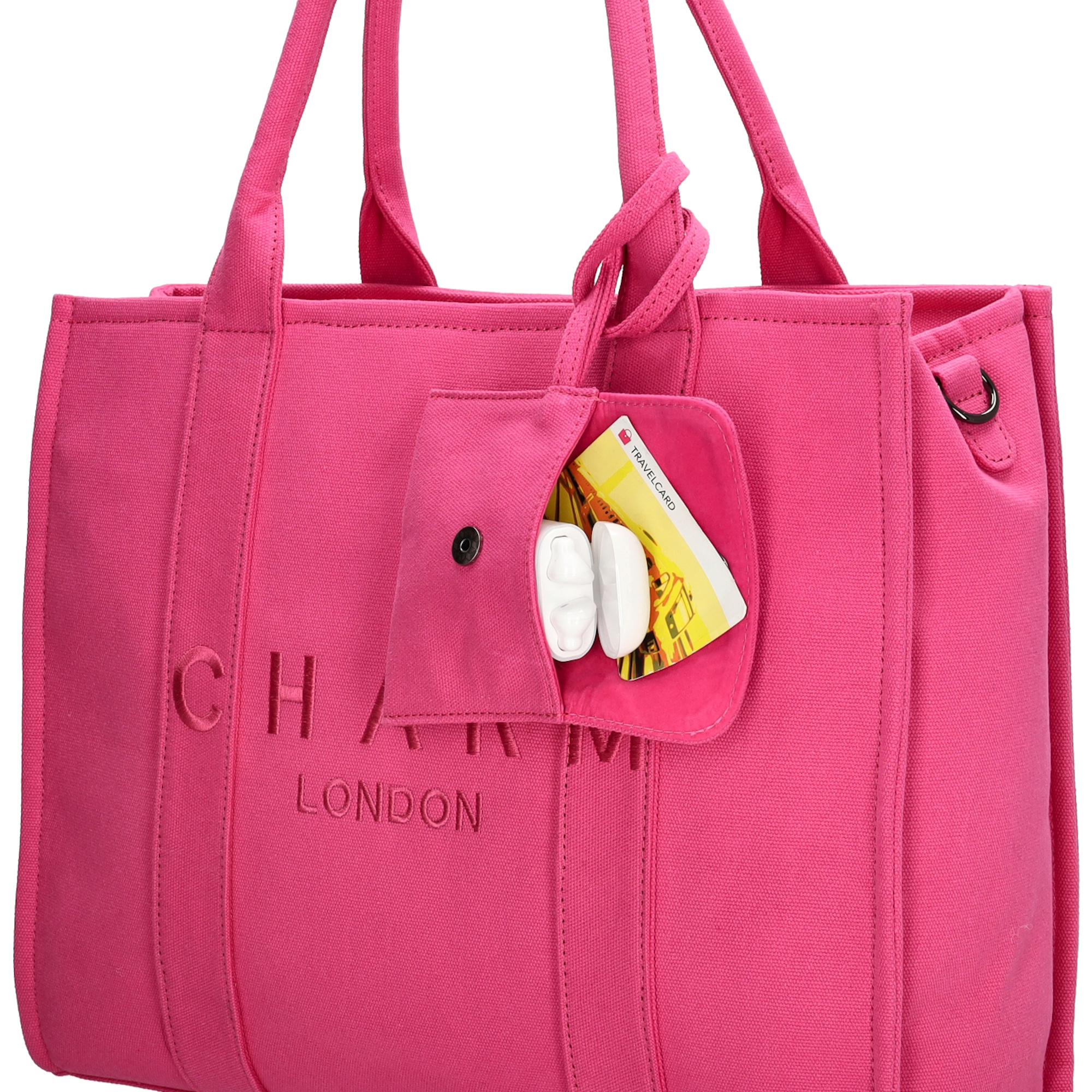 Charm London bond shopper fuchsia