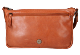 Leather Design schoudertas cognac