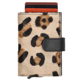 Hide & Stitches Wallowa safety wallet luipaard