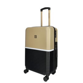 Enrico Benetti Princetown koffer 65 cm zwart-camel