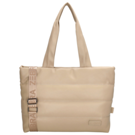 Zebra Evie laptoptas licht taupe