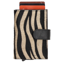 Hide & Stitches Wallowa safety wallet zebra