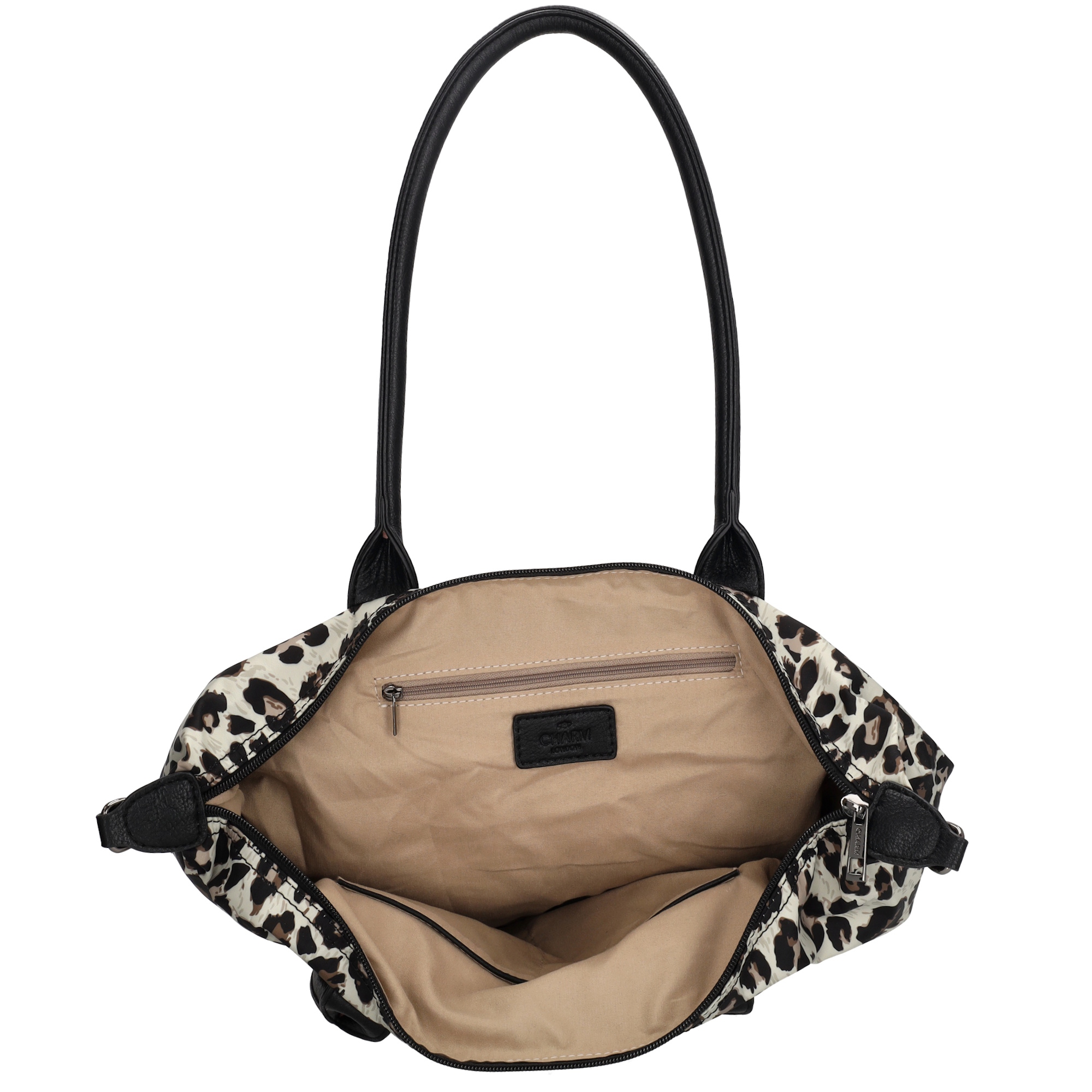 Charm London Buckingham handtas luipaard beige