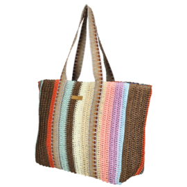 Enrico Benetti Marbella rieten strandtas multicolor-2