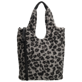 Beagles Nancy shopper luipaard zwart/grijs