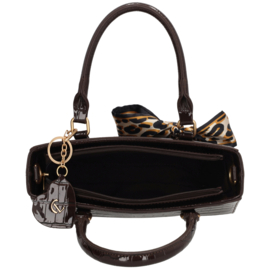Charm London Knightsbridge handtas donkerbruin
