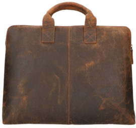 Leather Design laptoptas van Hunter leer