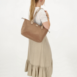 Charm London Buckingham mono shopper licht taupe