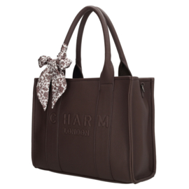 Charm London bond shopper donker bruin