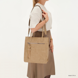 Zebra Trends Rosalyn shopper zand