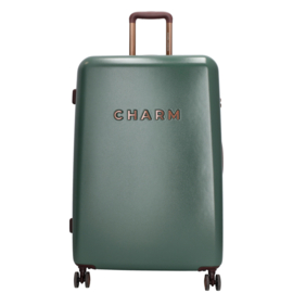 Charm London travel koffer donkergroen