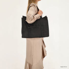 Charm London bond shopper zwart