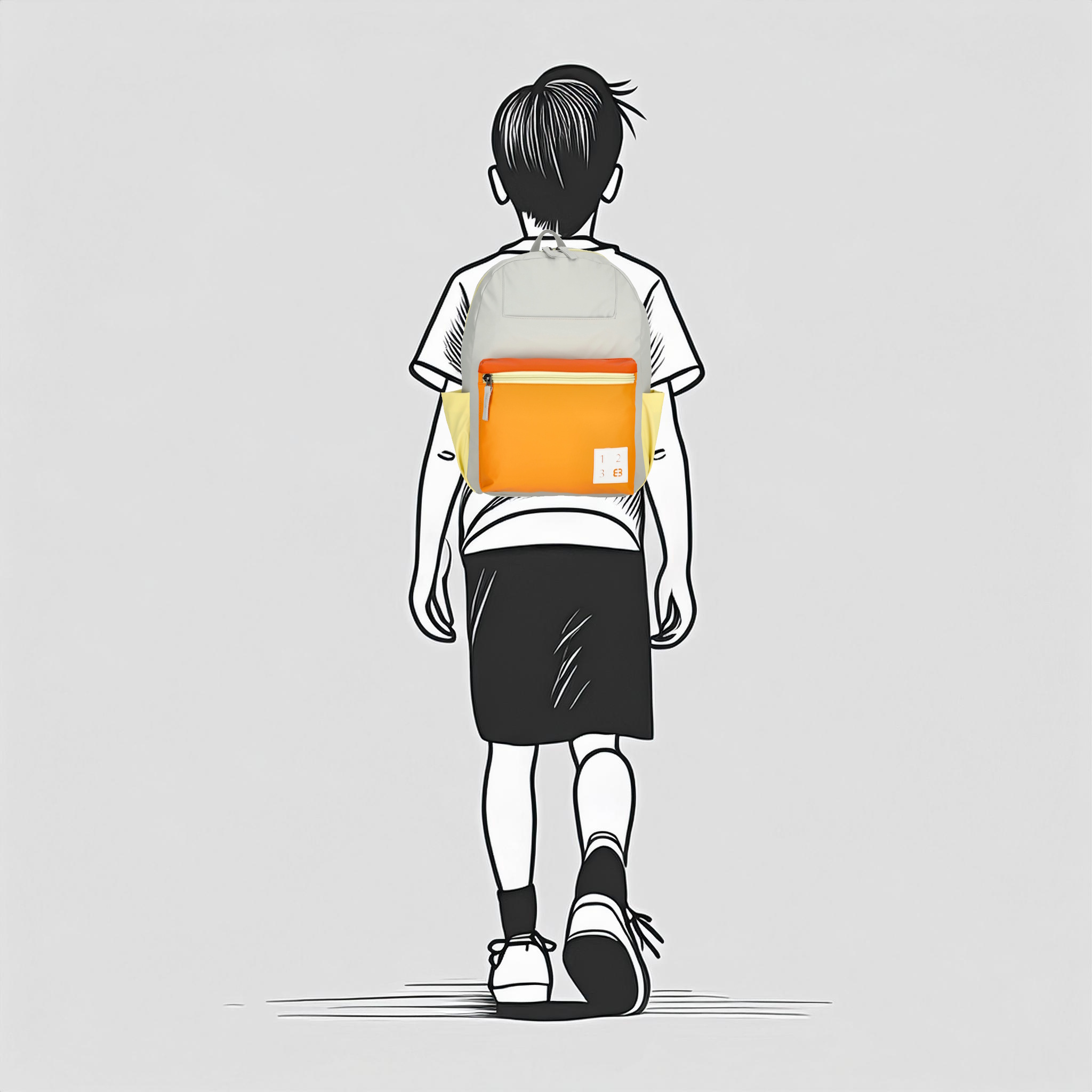 Enrico Benetti kinder rugzak Sammy oranje