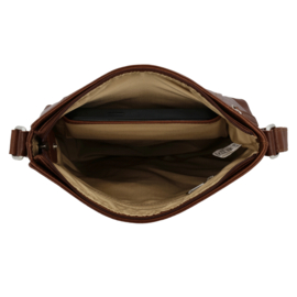 Hide & Stitches Mississppi schoudertas cognac
