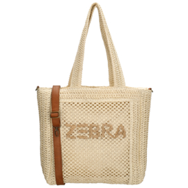 Zebra Trends Shirley shopper licht natuur