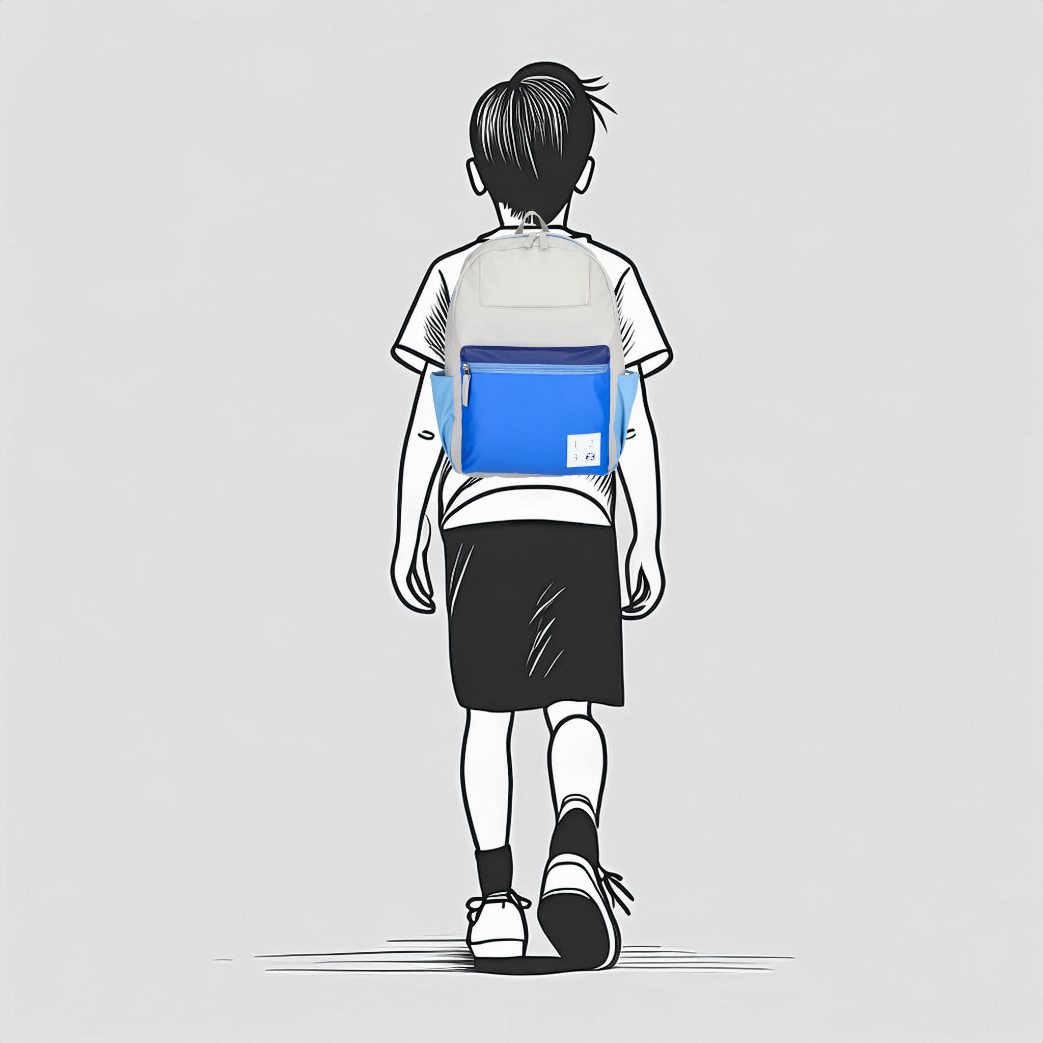 Enrico Benetti kinder rugzak Sammy blauw