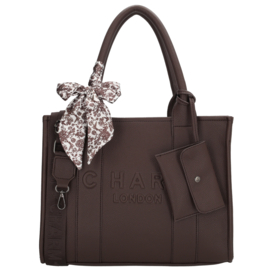 Charm London bond shopper donker bruin