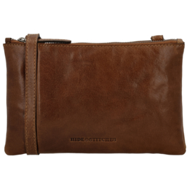Hide & Stitches Westland schoudertas cognac
