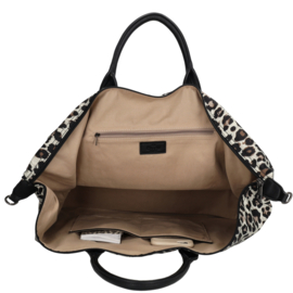 Charm London Buckingham reistas luipaard beige