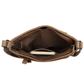 Hide & Stitches Himalaya schoudertas bruin