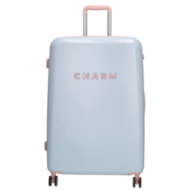 Charm London travel koffer babyblauw