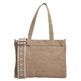 Beagles Malaga shopper licht taupe