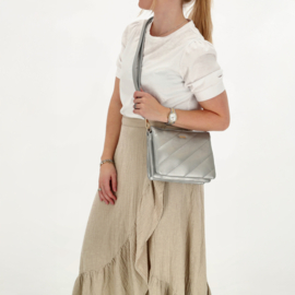 Charm London Via Dante schoudertas donker zilver