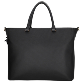 Charm London Cambridge laptoptas zwart