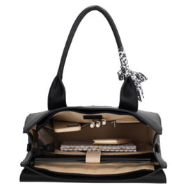 Charm London Bond laptoptas zwart