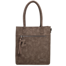 Zebra Trends Rosalyn shopper donker bruin