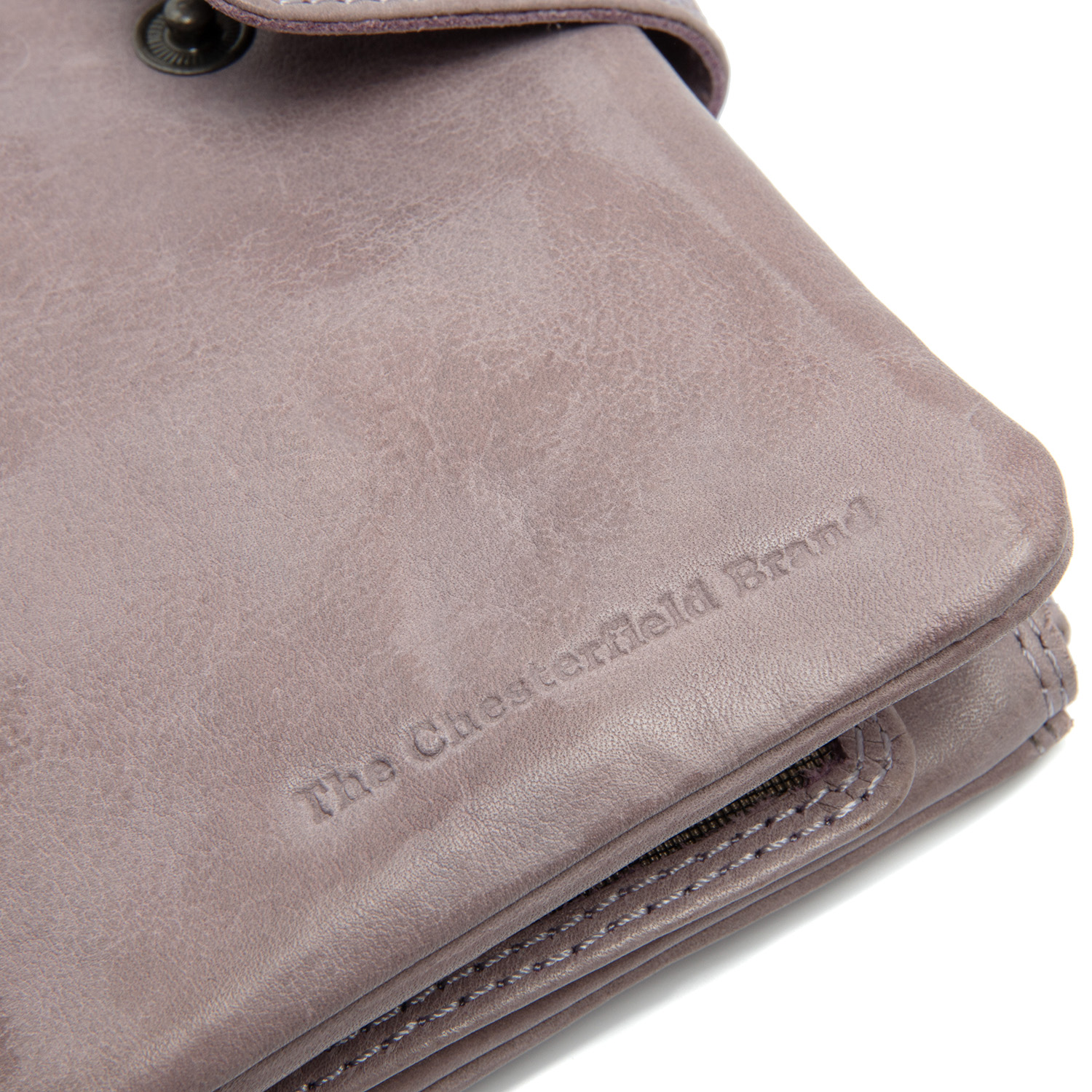 The Chesterfield Brand Fresno lederen dames portemonnee lavendel lila