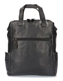 Leather Design rugzak zwart
