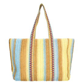 Enrico Benetti Marbella rieten strandtas multicolor-3