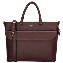 Charm London Cambridge laptoptas bordeaux